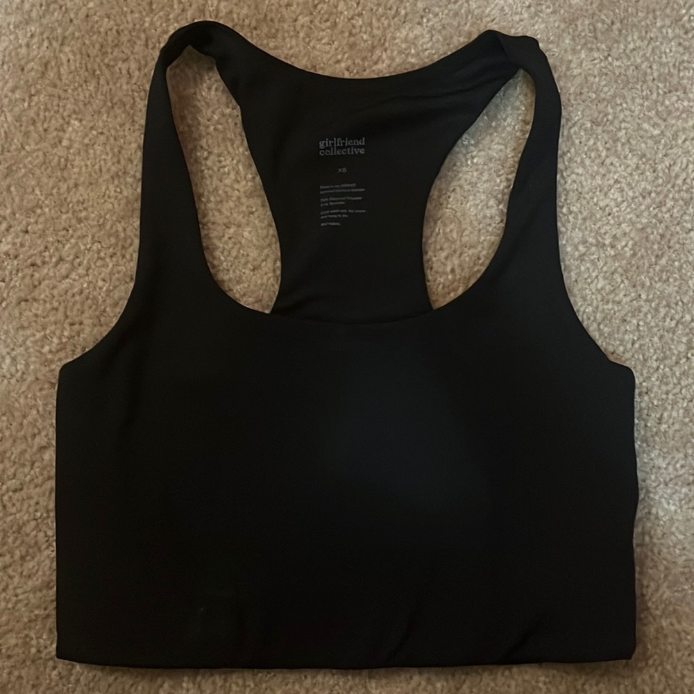 Girlfriend Collective Paloma Bra, Black, XS